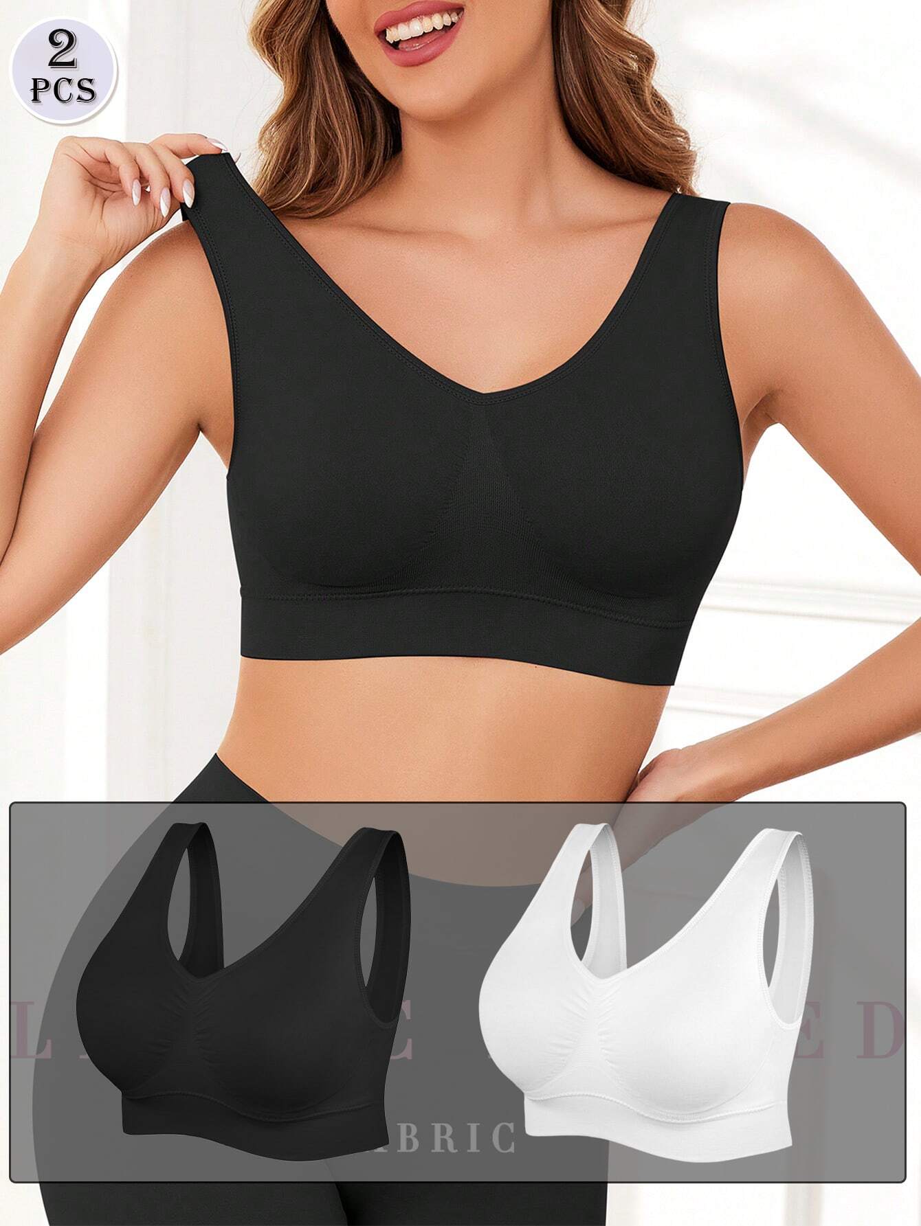 Channo Seamless Wirefree Sports Bra – Removable Padding, Medium Support For Yoga & Everyday