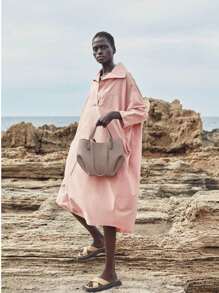 Tote Bag Cyme Large Capacity Shopping Bag High Quality Shoulder Bag - White - View 9