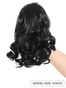 Women's Elegant Curly Wave Ponytail Clip-In Hair Extensions, Synthetic Material, Versatile Style, Suitable For Everyone - Daily Use Hair Accessories Christmas Gift - Multicolor - View 7