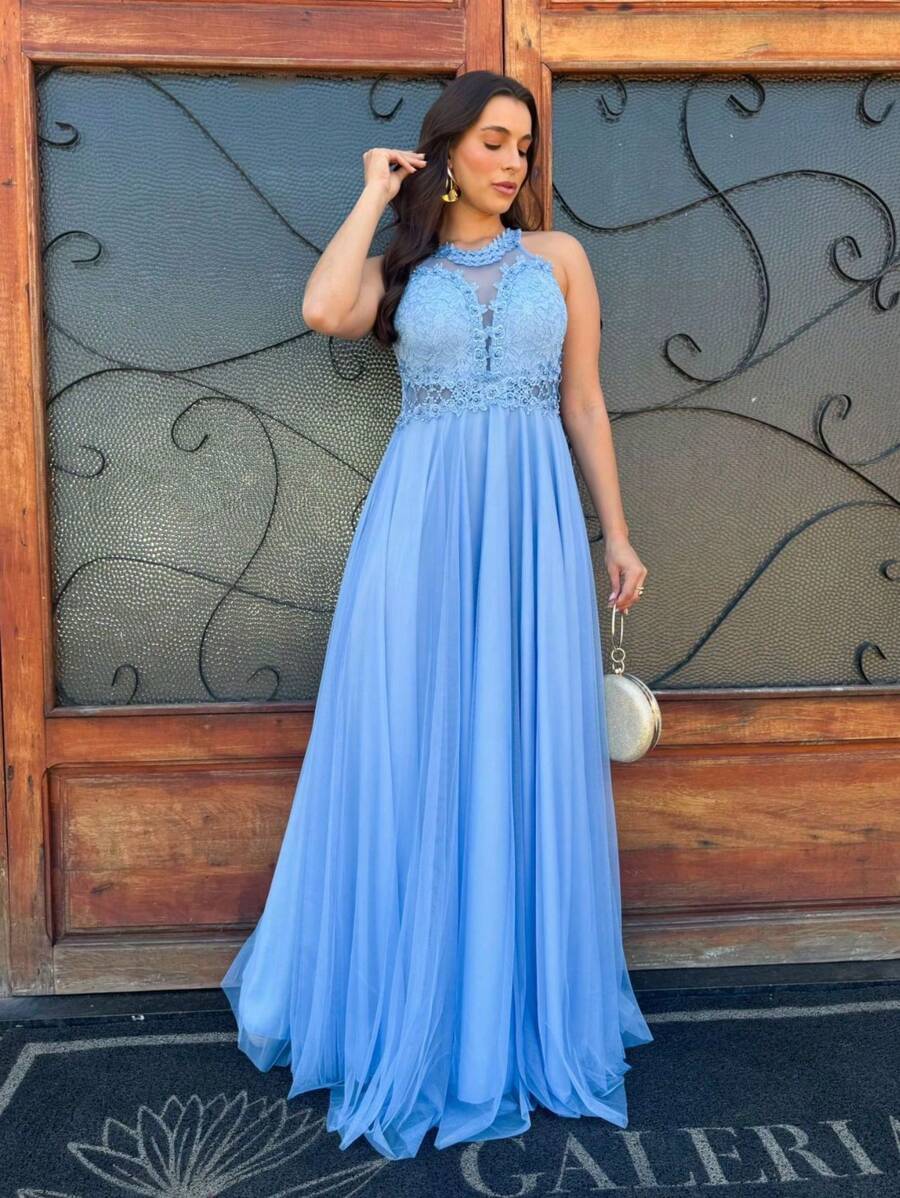 Bridesmaid Dresses - Baby Blue - View 1