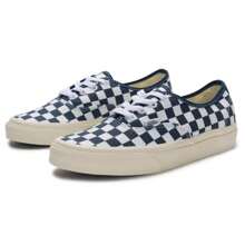 Vans Tênis Casual de Cano Baixo Leve Autêntico Feminino com Estampa Quadriculada em Patchwork VN0A5KS94M0