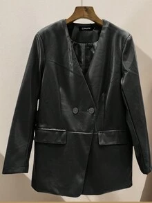 Modna i minimalistyczna marynarka dla kobiet z poczuciem luksusu, jesień i zima, nowy styl, luźny i ekskluzywny garnitur
