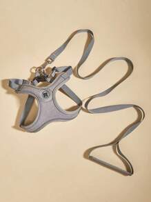 1pc Pet Harness & 1pc Leash Set