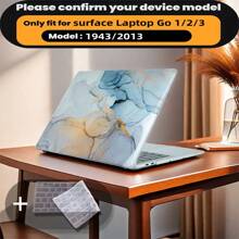 有 4 种大理石图案可供选择，并配有键盘保护膜。它与 MacBook Air Pro 保护套、13/14/15/16 英寸电脑保护套兼容，并配有键盘保护膜，A1370、A1534、A1502、A1707、A2337、A1932、A2179、A2338、A1706、A1708、A2681 塑料硬壳笔记本电脑保护套，黑色、蓝色大理石图案 A2485 A2442、A1466 A1369