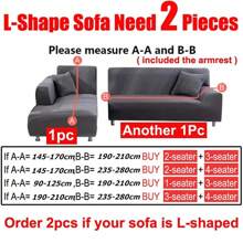 1 件泡泡纱沙发套带裙边，通用弹力沙发套，易安装沙发套，可水洗高弹力家具保护套，适用于 1/2/3/4 座 L 型沙发礼物生日毕业沙发套房间装饰客厅装饰 - 彩色 - 查看 5