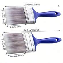 Set de 6 piezas Pinceles multiusos para pintar paredes, cerdas suaves de PET, duraderos, con mango de ABS, herramientas para pintura al óleo y decoración del hogar