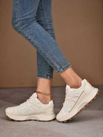 女士透气休闲百搭舒适运动鞋，适合春秋季节