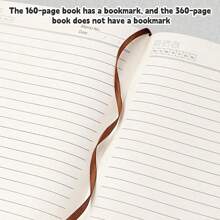 1 件 A5 笔记本，带简易扣，160/320 页，加厚，适用于学生和商务、办公室、会议、学校用品、返校 - 多色 - 查看 11