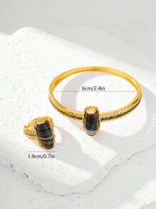 New Women's Bracelet, Ring, And Jewelry Set, With A Bohemian Style And A Crush Series, Suitable For Daily Wear And Holiday Gifts
