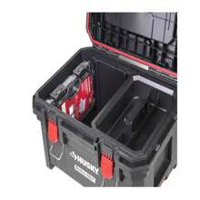 Husky Build-Out 12 In. Modular Tool Storage Waterproof Storage Bin, Heavy Duty Organizer, Stackable, Garage Storage, New Year Organization Solution, Seasonal Home Improvement - White - View 5