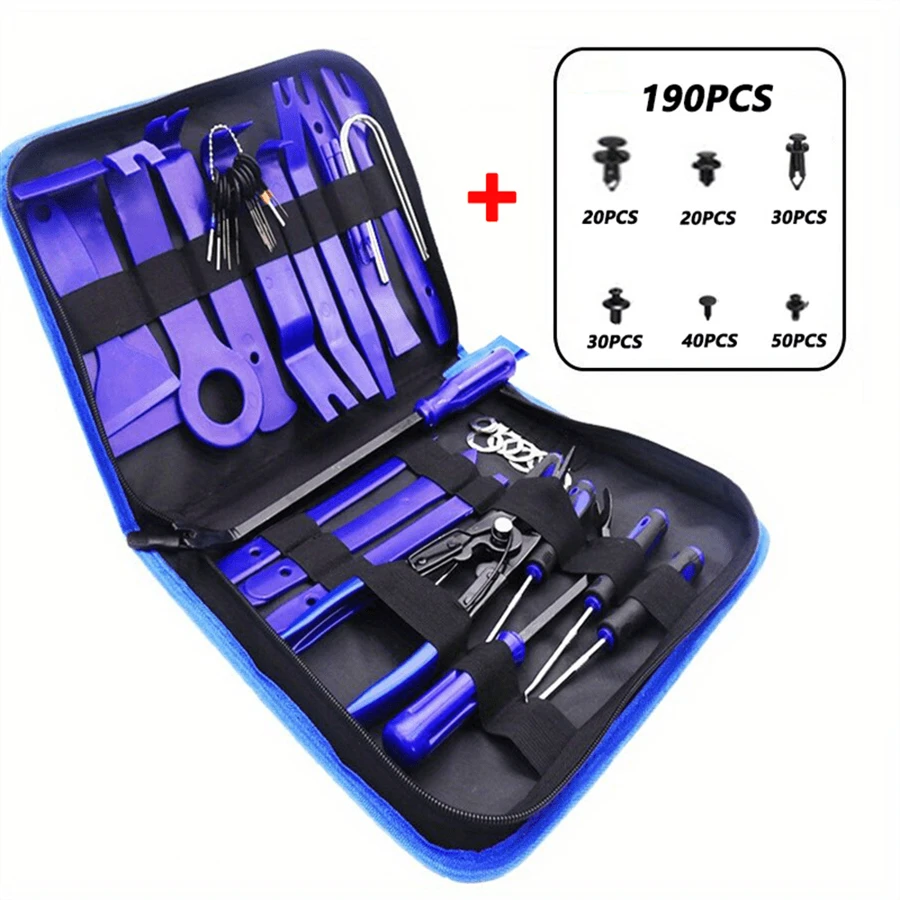 Car Disassembly And Assembly Tools, Complete Set Of Car Parts, Car Repair Toolbox, Audio Disassembly And Maintenance Professional Manual Disassembly Tool Set,Tools For Men - Blue - View 1
