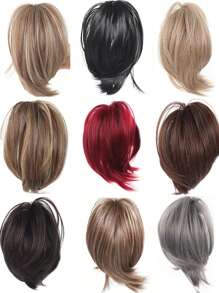 Synthetic Heat-Resistant Wig Hair Bun Messy Elastic Band Hair Bundle Coiffure Hairpiece Ladies Ponytail Scrunchy Clip Wig Christmas Holiday Wig