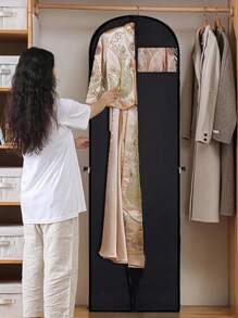 71 英寸婚纱和挂衣服服装袋，女式礼服袋，男式西装袋，用于旅行和服装存储衬衫、皮草大衣、舞蹈服装西装套衣柜存储长款拉链服装袋衣服收纳袋防尘罩衣柜收纳袋整理和存储收纳袋收纳容器整理和存储收纳袋家庭卧室宿舍衣柜存储连衣裙衬衫外套衣柜存储袋 - 彩色 - 查看 5