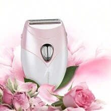 TOUCHBeauty 脱毛器、电动剃须刀脱毛器、脱毛设备、无痛脱毛，随时随地让肌肤光滑，女士比基尼剃须刀、女士体毛修剪器、脱毛器，女士脱毛器，由 2 节 AAA 电池供电（不含电池） - 粉色 - 查看 4