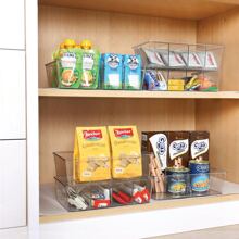 Vmingo Transparent Storage Box Organizer Refrigerator Pantry Kitchen Container Cupboard Separator - Clear - View 2