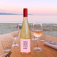 10pcs Valentine's Day Wine Bottle Labels Stickers, Romantic Heart Pattern Wine & Champagne Bottle Labels For Valentines Anniversary Party Decorations, Unique Gift Idea Valentine's Day - Multicolor - View 4