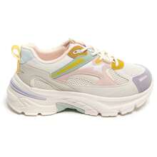 Thick-Soled Sneakers With Colorful Details And Modern Design - Multicolor - View 4