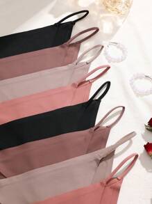 8 件/包 女士薄款吊带无缝性感低腰三角裤 - 彩色 - 查看 7