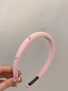 女款蝴蝶結髮箍 黑色時尚髮箍 粉色防滑髮箍 女性配件 情人節髮帶 美妝居家髮飾 - 彩色 - 查看 11