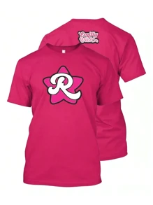 T-Shirt Emilly Vick Katlen Void Leozin Robson Mouse 100% Cotton Personalized Gift For Children Youth - Pink - View 2