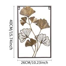 1pc Creative Vintage Metal Wall Decor, Home Decor For Living Room, Dining Room, Fireplace, Elegant Home Decor, Modern Wall Hanging,Home Decor ,Room Decor,Wall Decor Gifts Birthday Graduation - Gold - View 15