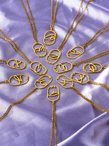 Personalized Fashion Jewelry Necklace Stainless Steel Custom Name Letter Pendant Necklace, Mother's Day Gift, Valentine's Day Gifts, Gift For Her, Gift For Women Valentines