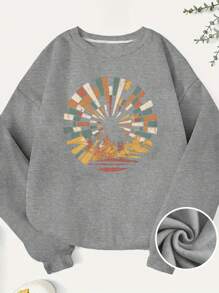 Forest Vintage Radial Pattern 250g Women's Sweatshirt