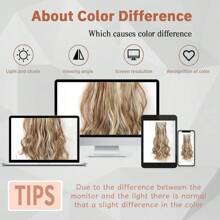18-30inch Long Wavy Clip-In Hair Extensions, 7pcs/Set Thick Hair Pieces With Invisible Clips, Soft Synthetic Fiber, For Women