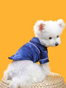 1pc Pink Pet Pajama Suitable For Cats & Dogs, Suitable For Daily Wear - Pink - View 7