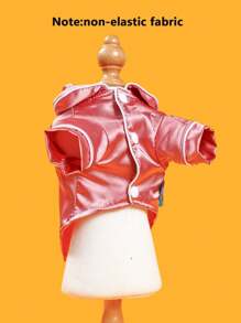 1pc Pink Pet Pajama Suitable For Cats & Dogs, Suitable For Daily Wear - Pink - View 11