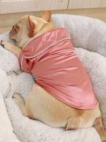 1pc Pink Pet Pajama Suitable For Cats & Dogs, Suitable For Daily Wear - Pink - View 2