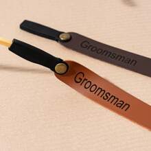 Personalized Strap For Sunglasses, Custom Name Sunglass Strap, Sunglass Retainer, PU Leather Eyewear Retainer, Groomsman Gift, Dad Gifts