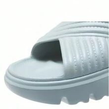 Skechers 女士轻便休闲模压鞋，新款休闲厚底防滑沙滩鞋，舒适家居拖鞋 - 薄荷綠 - 查看 7