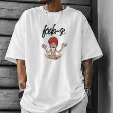 T-Shirt Oversized Streetwear  Buddha Shirt - 白色 - 查看 1