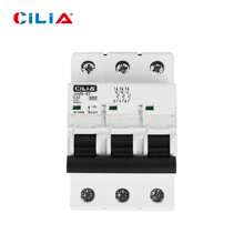 CILIA Interruttore automatico CILIA 1pz, 3 moduli, connessione DIN (universale per qualsiasi centralino sul mercato), poli 3P, 16 A, potere di interruzione 6KA, tensione 400 Vac, curva C.
