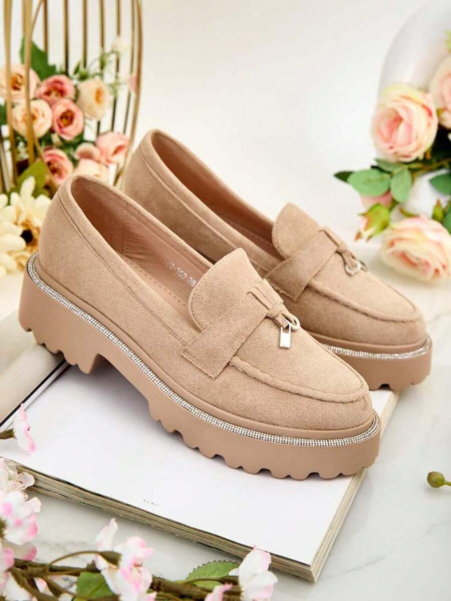 Royalfashion Women's Moccasins - Khaki - View 1