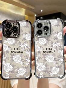 1 Stück neue Rose Malerei, elektroplattierter Vier-Ecken-Airbag stoßfester/verstärkter transparenter TPU Schutzhülle kompatibel mit iPhone/16 Pro Max/16 Pro/16/13 Pro Max/12 Pro Max 11, 15 Pro Max, 14 Pro Max/Galaxy, SAM/Honor/Note 13 Pro/S23 Ultra/S24 Ultra, internationale Version, nicht die Inlandsversion - Silber - Übersicht 6
