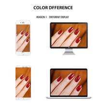 1 chiếc Gel sơn móng tay màu đen trắng đỏ ngâm gel sơn móng tay bán vĩnh viễn nghệ thuật làm móng tay tự làm bằng đèn UV thiết kế móng gel phù hợp cho mọi mùa sơn móng tay gel cho phụ nữ - màu hồng nude - Xem 9