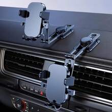 AD 1 pieza Soporte de teléfono móvil montado en vehículo, soporte fijo antivibración especial para navegación, para salida de aire para automóvil