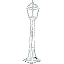 Pre-Lit Victorian Style Christmas Lamp Post Silhouette Decoration, 105 Cm - Multi-Colour - 1 - View 1