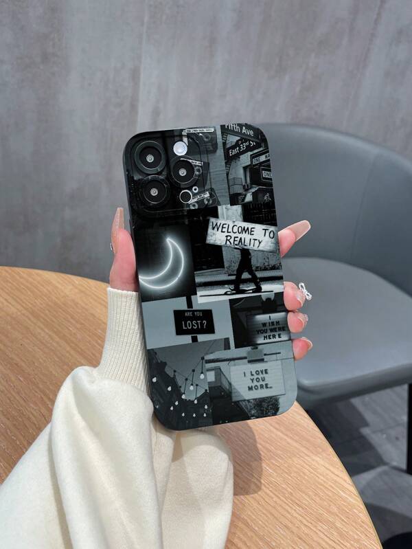 1pc TPU Matte Eye Printing Phone Case Compatible With Apple IPhone Series, Samsung Galaxy A/S Series, Xiaomi Redmi Note Series, OPPO A/Reno Series, INFINIX Series Smartphones