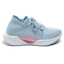 Sports Shoe With Thick Sole And Embossed Details - Blue - View 2
