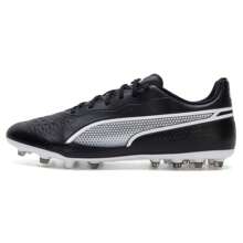 Puma KING MATCH MG Football Shoes, Spikes Soccer Shoes Low-Cut Athletic Shoes For Youth, Adult, Students - Black-puma White - View 1