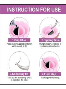 100 片睫毛提升垫，一次性使用睫毛延长胶杯，适用于睫毛延长、指甲油、纹身、眉毛纹身、眼线、专业美容院用品、可爱花卉睫毛提升夹 - 彩色 - 查看 4