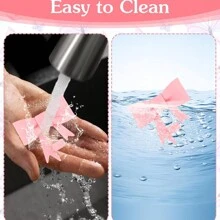 2 Stücke/1 Stück Strohhalm-Abdeckungen mit Schleife, Kappenaufsätze, lebensmittelechtes Silikonmaterial, kompatibel mit Bechern mit 30 und 40 oz, wiederverwendbarer Strohhalm-Aufsatz mit Schleife, Strohhalm-Spitzenschutz, Silikon-Strohhalm-Aufsatz, passend für die meisten Becher-Strohhalm-Kappen, kann als Geschenk an Freunde gegeben werden, zum Valentinstag, Muttertag, zu Weihnachten - Verschiedenfarbig - Übersicht 8