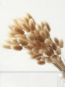 MEHELANY 每盒55-60根，随机发货，16.5英寸卡其色人造兔尾草，家居装饰人造兔尾枝，适用于波西米亚风格插花、DIY手工、家居厨房和婚礼装饰、圣诞节和感恩节装饰、DIY花环装饰 - 卡其色 - 查看 3