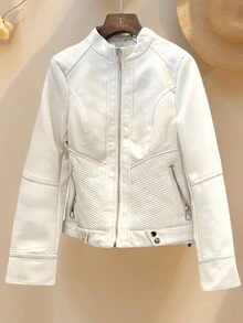 Kurtka skórzana damska S-L Kurtka krótka Kurtka skórzana