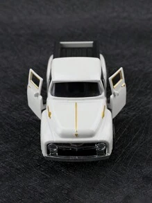 Decoraciones de camión en rojo y negro, decoraciones navideñas de camión negro vintage, decoraciones de granja de metal, decoraciones de mini coche de fundición a presión para mesa, camiones, hogar, cocina, granja, regalos de Navidad, regalos de cumpleaños, decoraciones para hornear pasteles, decoraciones de Pascua, decoraciones de Halloween