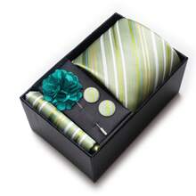 AlanKing 1 件圣诞礼物男士领带时尚设计英伦风格正式商务婚礼领带礼盒装男士领带 - 混色 - 查看 22