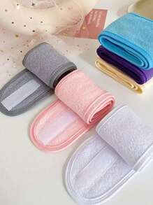 1/3 件女士可调节 Spa 面部头带沐浴化妆发带，适用于洗脸、柔软毛巾、护发配件、护肤头带、美容、护肤产品、水疗、自我护理、护肤工具、面部护理、美容师用品、皮肤、洗面奶、面部 - 彩色 - 查看 5